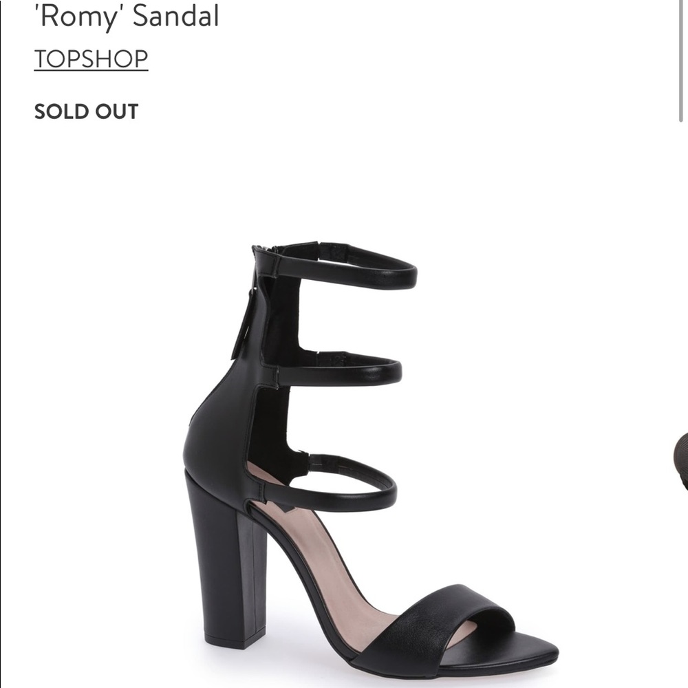Topshop Romy black heels